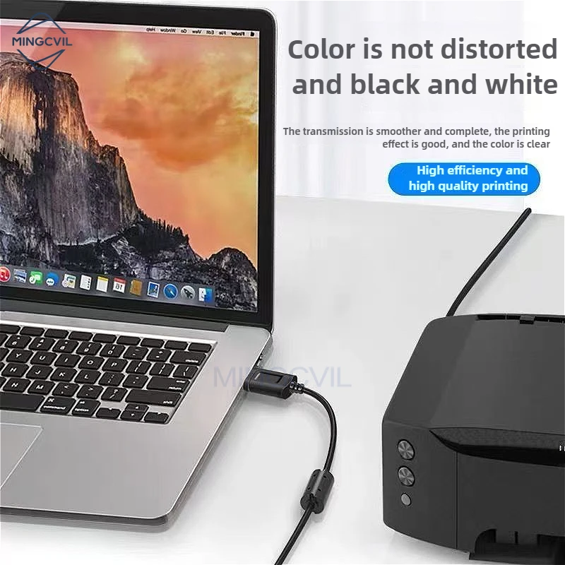 MINGCVIL USB High Speed 2.0 A To B Male Printer cable For Samsung Hp Epson Printer Cord usb printer cable - Image 2