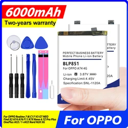 Nieuwe Batterij Voor Oppo Realme 7 8i C17 V3 Gt Neo Find A 76 X2 A74 F11 K7x Reno 6 7z Pro Plus Oneplus Ace/1 + Ace Nord N20 5G