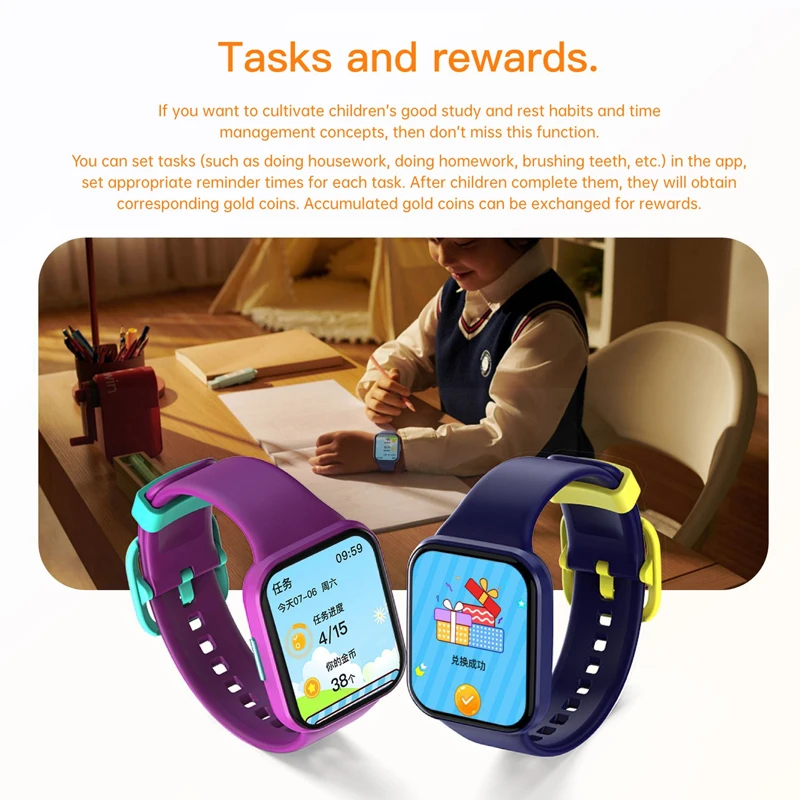 Crianças relógio inteligente para meninas meninos jogos tela de toque completa relógios com leitor música esporte pedômetro brinquedos educativos presente aniversário