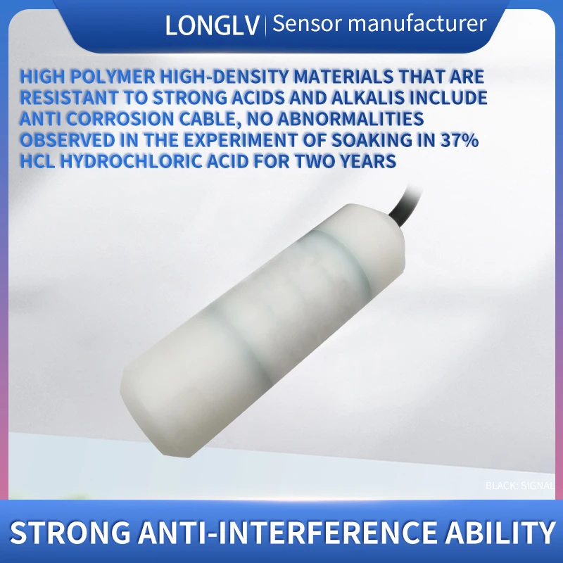 LONGLV PTL602 Input Type Anti Korosi Sensor Tingkat Cair