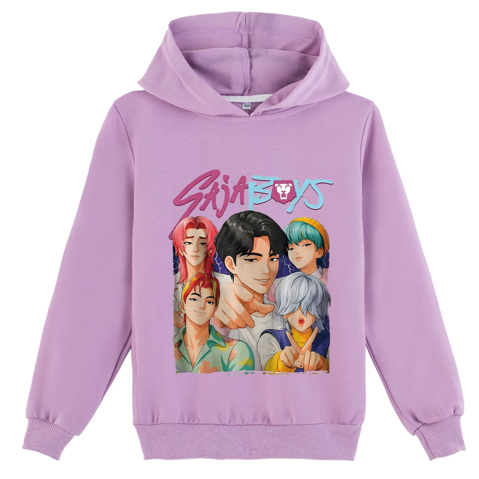 الصغار طفل Kpop شيطان الصيادين الجدة البلوز هوديس القمم الكلاسيكية ، الخريف خفيفة الوزن البلوز مقنعين لمدة 2-14Y