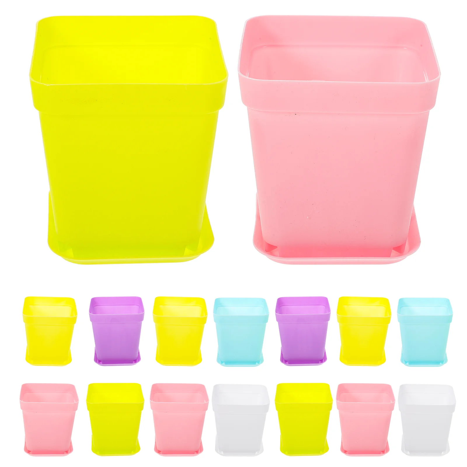 

60 Set Plastic Nursery Pot Succulent Plant Pots Flower Home Planter Garden Planting Tools