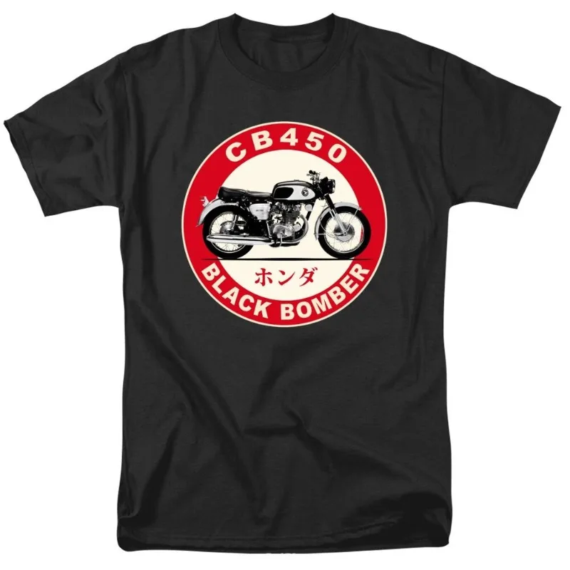 

Honda Men's and Women's T-shirts Summer New CB450 1967 Racing Motorcycle Riding Off-road Enthusiasts Short-sleeved Retro Top
