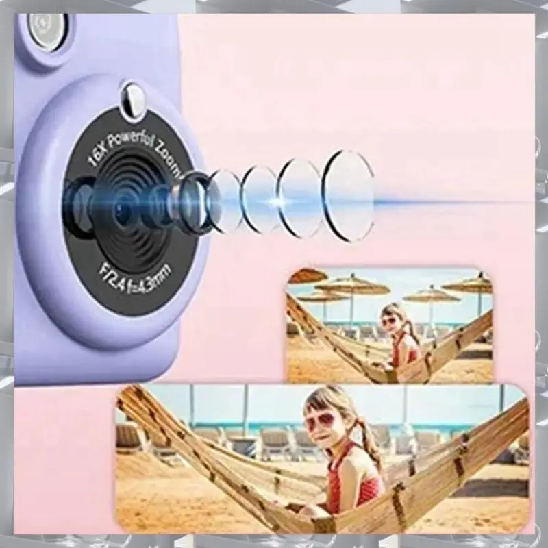 

Лидер продаж-портативная камера для термопечати, мини-модный детский подарок без карты памяти 32 ГБ для мгновенного автоматического фокусировки