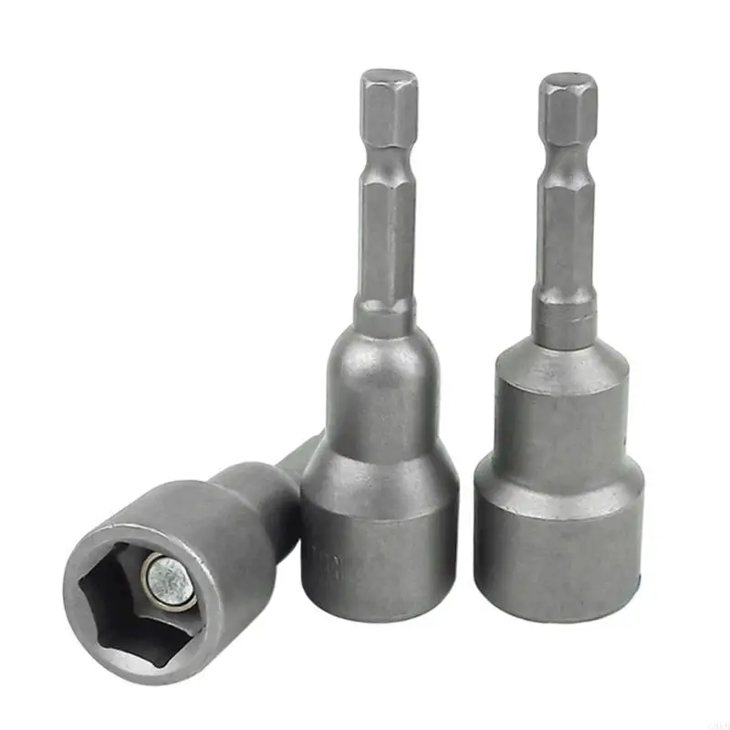 

G88B 6Pcs 6mm-14mm Sockets Sleeve Nozzles Nut Driver Set Socket Wrench Screwdriver Electric Drill Bits Set Hand Tools