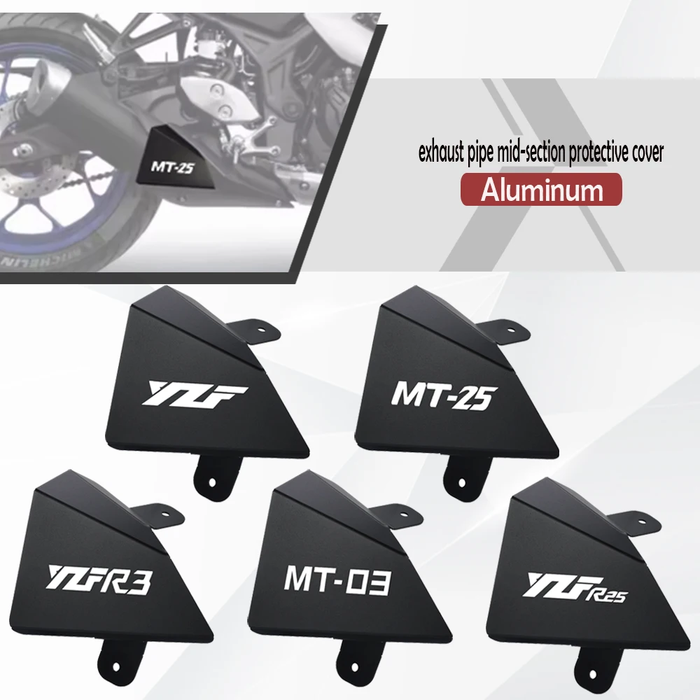 

For Yamaha MT-03 MT 25 MT03 MT25 2016 2020 2021 2022 2023 2024 Motorcycle Exhaust Pipe Mid-Section Protector Cover YZF R25 R3