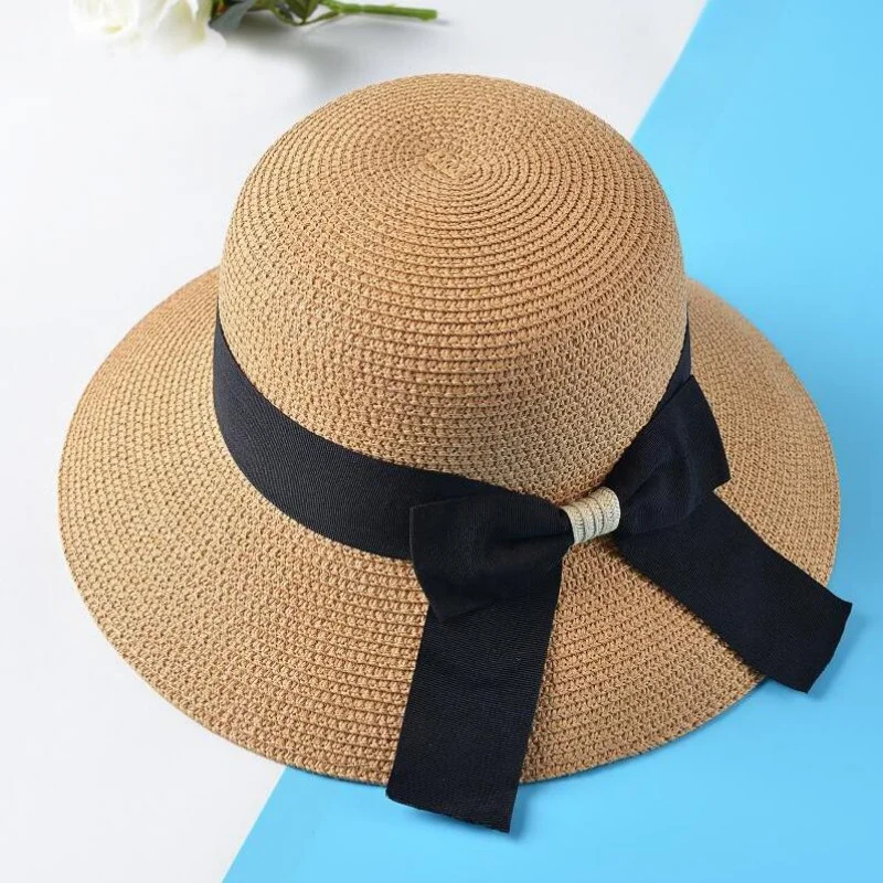 Neuer Sommer Eltern-Kind Bucket Hat Sonnenhut Damen Blumenkranz Mädchen Outdoor Strand Reise Sonnenschutz Strohhut Damenhut – Detail 7