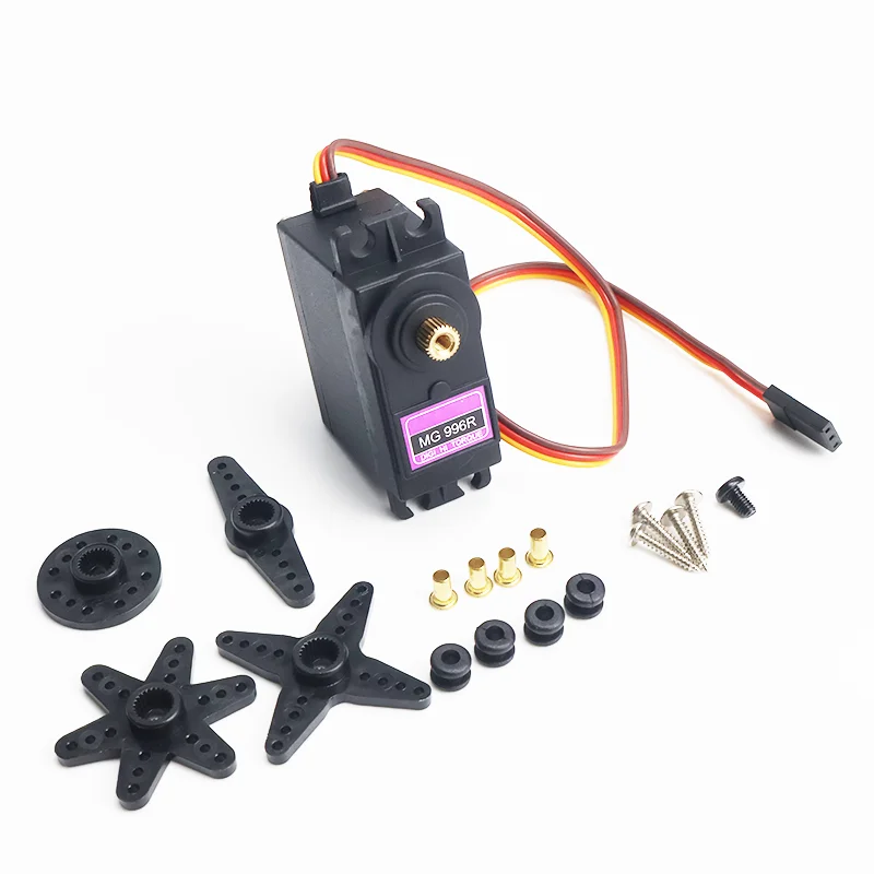 4개입 디지털 서보 MG996R 고토크 메탈 기어 서보 후타바 JR 1/8 1/10 RC 보트 RC 자동차 헬리콥터 로봇 확장 DIY 개조용