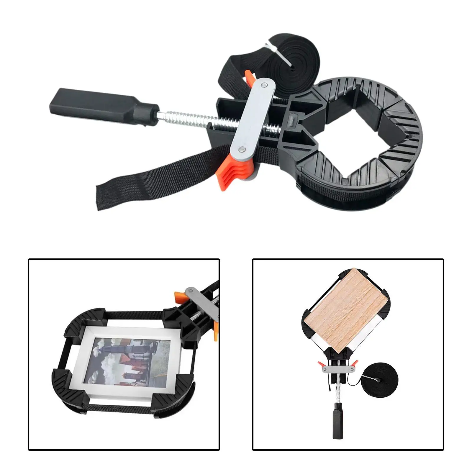 Band Clamp Comfortable Woodworking Frame Clamping Strap Holder Easy to Use Strap Clamp Belt Clamp Picture Frame Clamp for Round