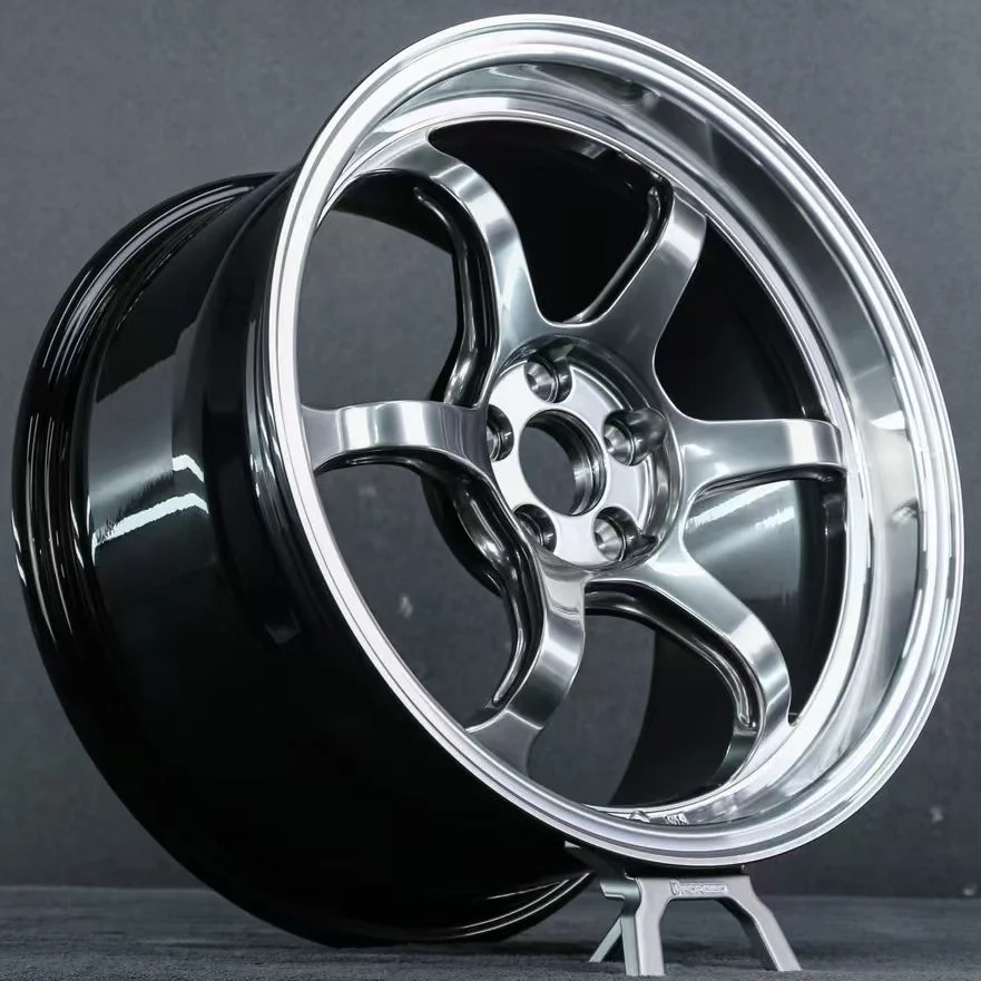 For 18 19 20 Inch Forged R6 Concave Design Aluminium Alloy Wheel Deep Dish 5-Hole Passenger Car Rims Hyper For HONDA For TOYOTA