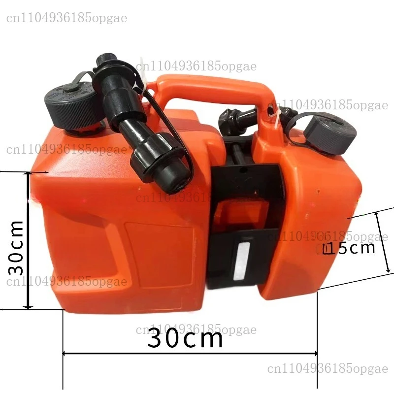 ratio pot Thickened portable oil pot with long nozzle 5 liters  + 2.5 liters chain oil mixed oil pot