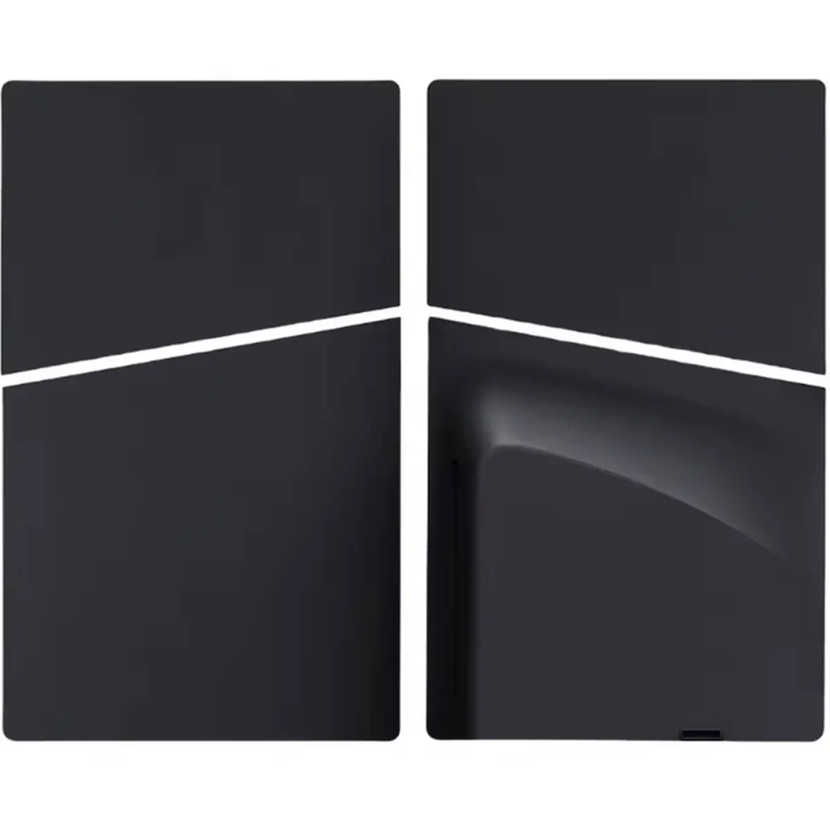 Promotion ABS Hard Case Faceplate Shockproof Side Plate Shell Faceplate Case Cover for PS 5 Slim Disc Edition Console Black