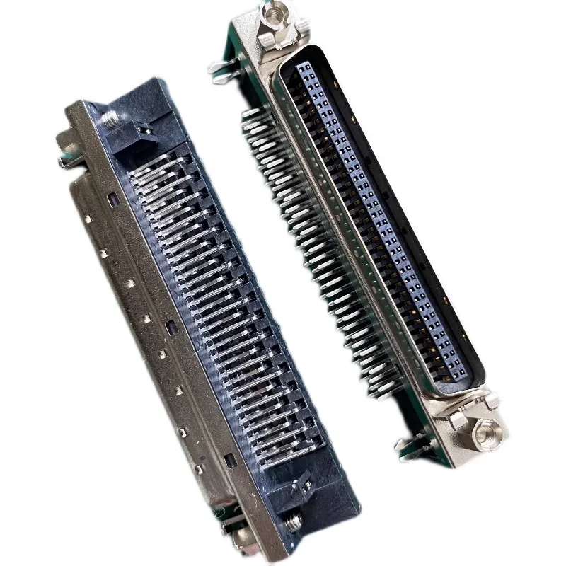 SCSI SCSI-68Pin Welded Plate Male Seat HPCN68 HPCN 68 Core Pin Slot Connector 90 Degree Bend 68P