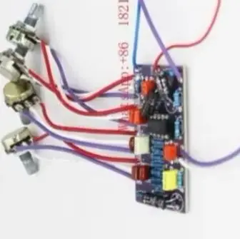 NEW  Suitable for DIY Modification of Standard Bass with Built-in Active Circuit and 3-band Equalizer Soundboard