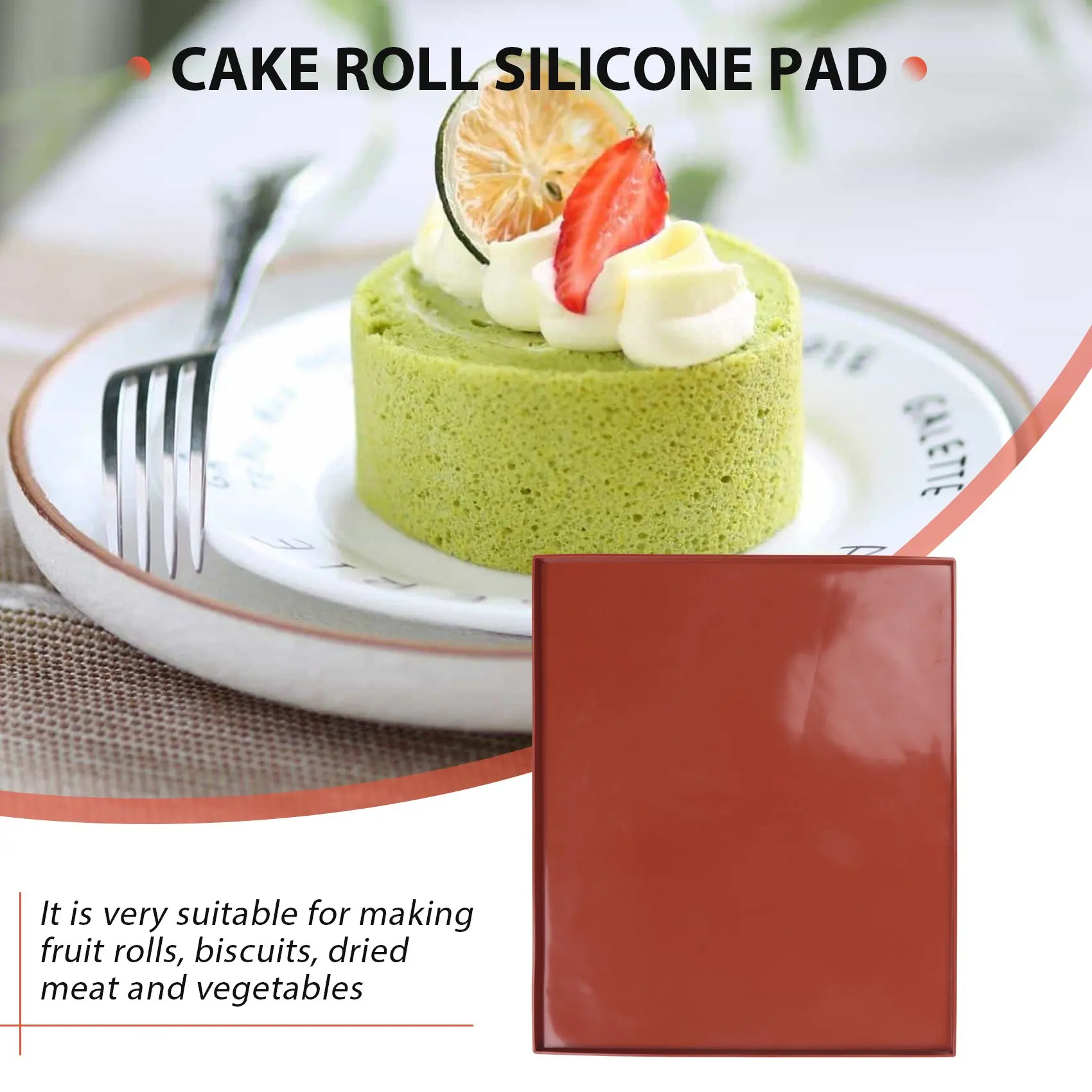 6 Pack Silicone Dehydrator Sheets Non Stick Square Edge Dehydrator Trays For Meat Vegetables Fruit Food Dryer Mat-AT36