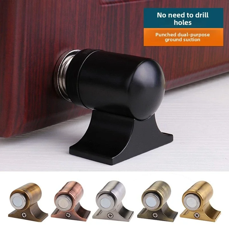 Stainless Steel Magnetic Door Stopper Anti Collision Door Suction Heavy Duty for Bathroom Home Hardware Accessories