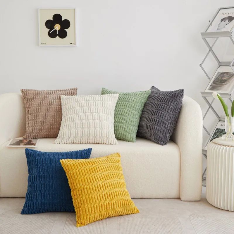 

Solid Color Corduroy Pillow Cover Modern Simple Sofa Decorative Cushion Cover Winter Home Soft Bedroom Decorative Cushion Covers