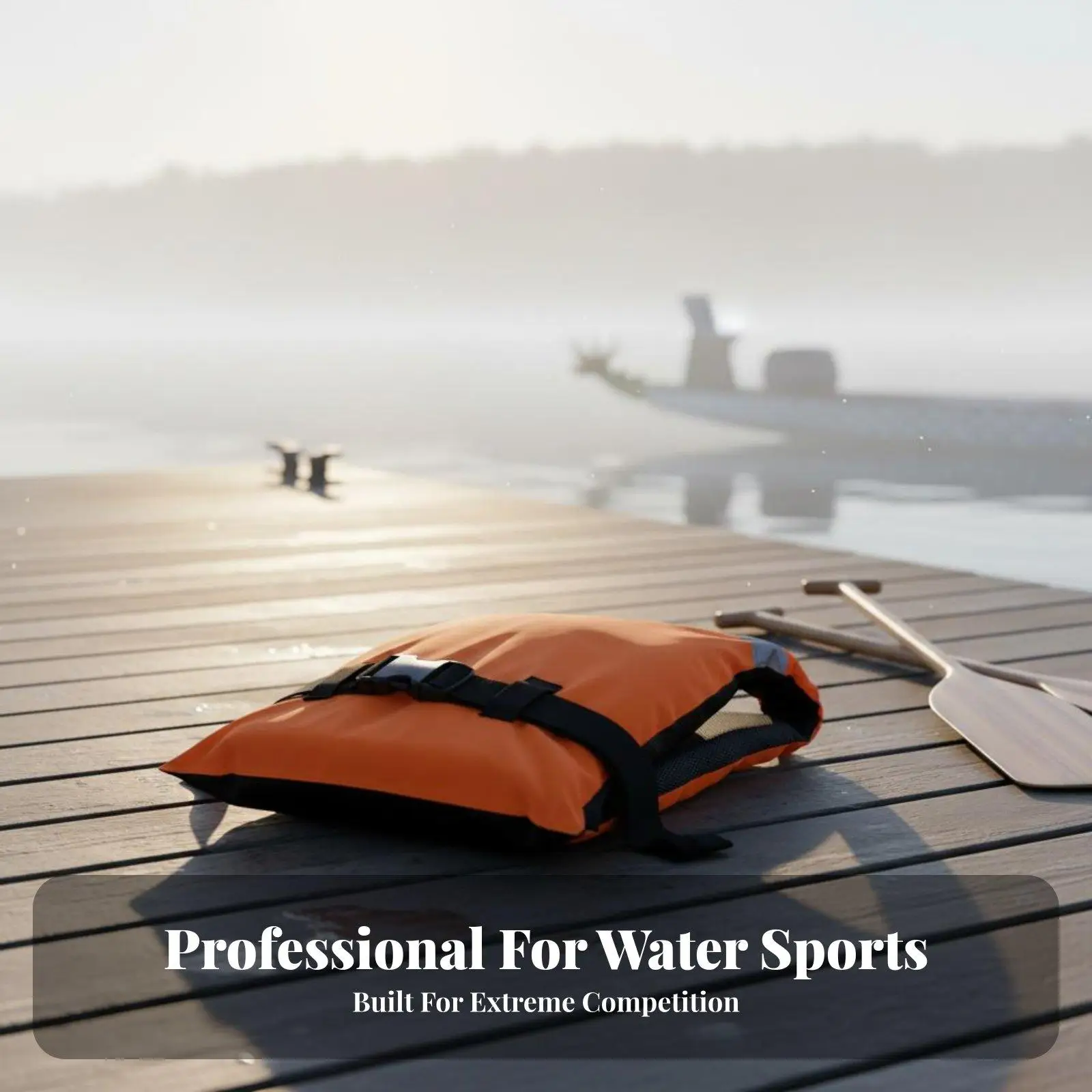 Rowing Life Vest for Kayak Fishing Adult Flotation Jacket Lightweight Paddle Safety Buoyancy Aid with Reflective Strips for