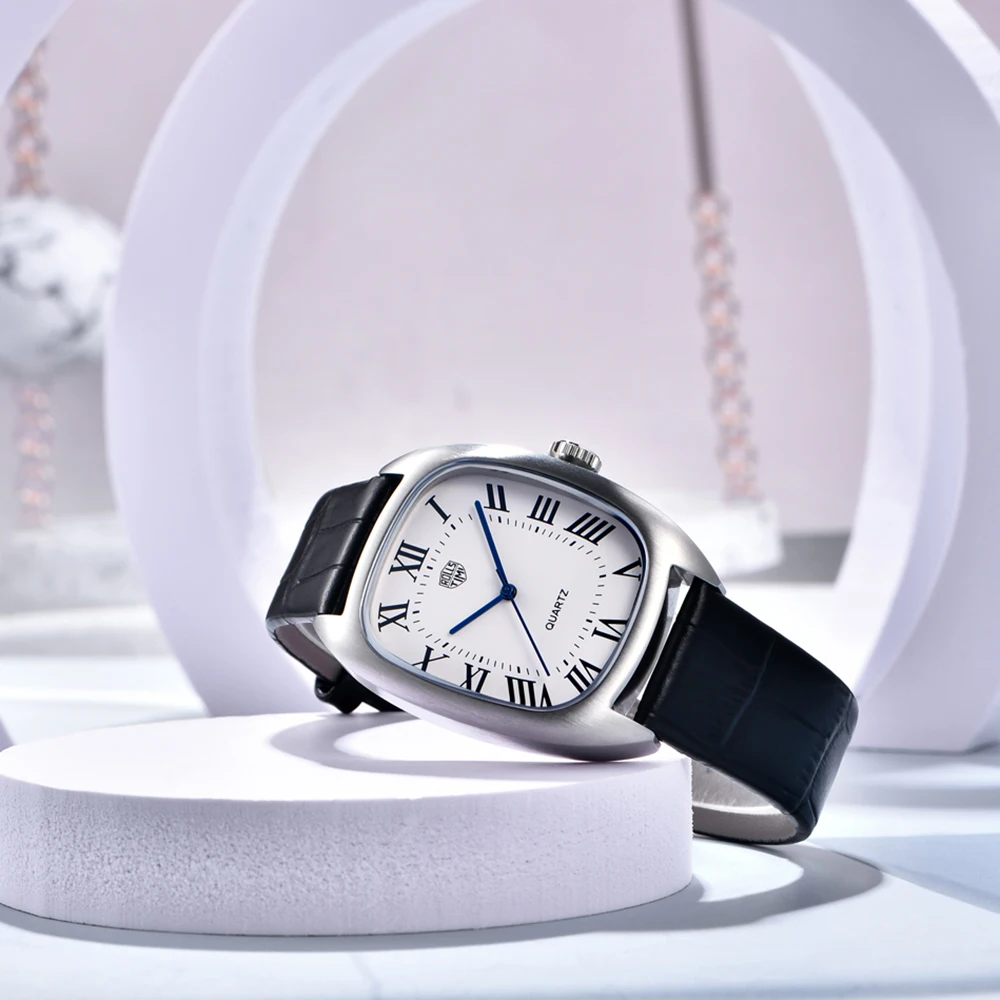 ساعات رجالية RollsTimi ساعات يد كوارتز فاخرة 2025 ساعة VH31 جديدة للرجال ساعات رياضية جلدية مقاومة للماء من الفولاذ المقاوم للصدأ