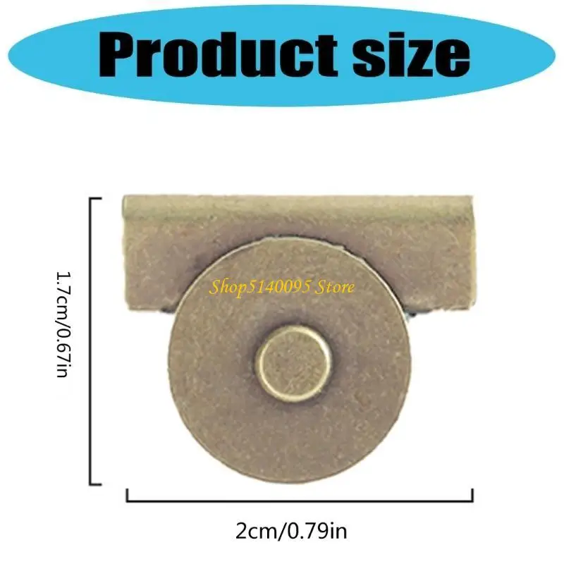 DXAE 10pcs Strong Snaps Bag Magnets Clasps For Handbags Zinc Alloy Perfect For Craft Enthusiasts And Bag Maker