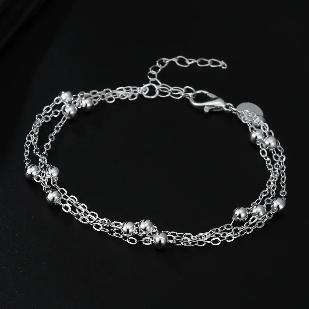 Hot y2k style fashion 925 Sterling silver Beautiful Tassel beads Bracelets for women Luxury designer party wedding jewelry giftS view 4