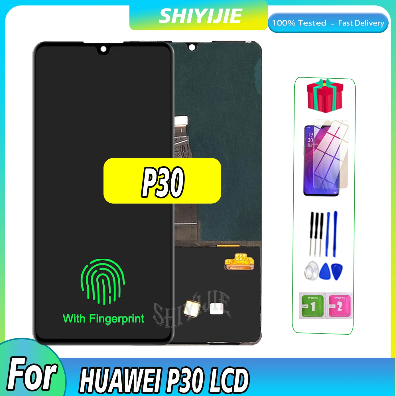 

SUPER AMOLED 6.1" Original For HUAWEI P30 LCD Touch Screen ELE-L29 ELE-L09 ELE-AL00 Display For Huawei P30 LCD Digitizer Assembl