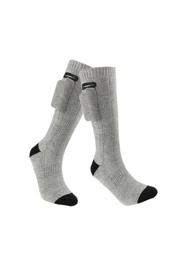 Outdoor ski Heated Socks Thermal Warmer Stockings USB 4000 mAh Electric Heating Warmth Foot Socks Winter Skiing Sports Socks
