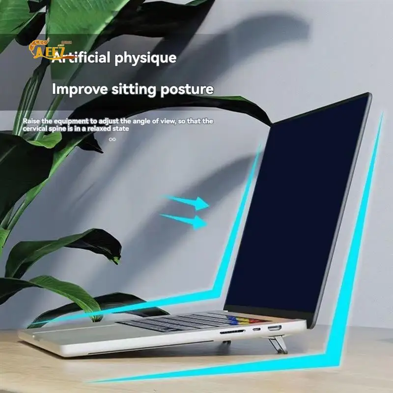 

AEE7-1 Pair Invisible Mini Legs For Laptop Aluminum Base Support Tools Laptop Stand Radiator For Keyboard Holder