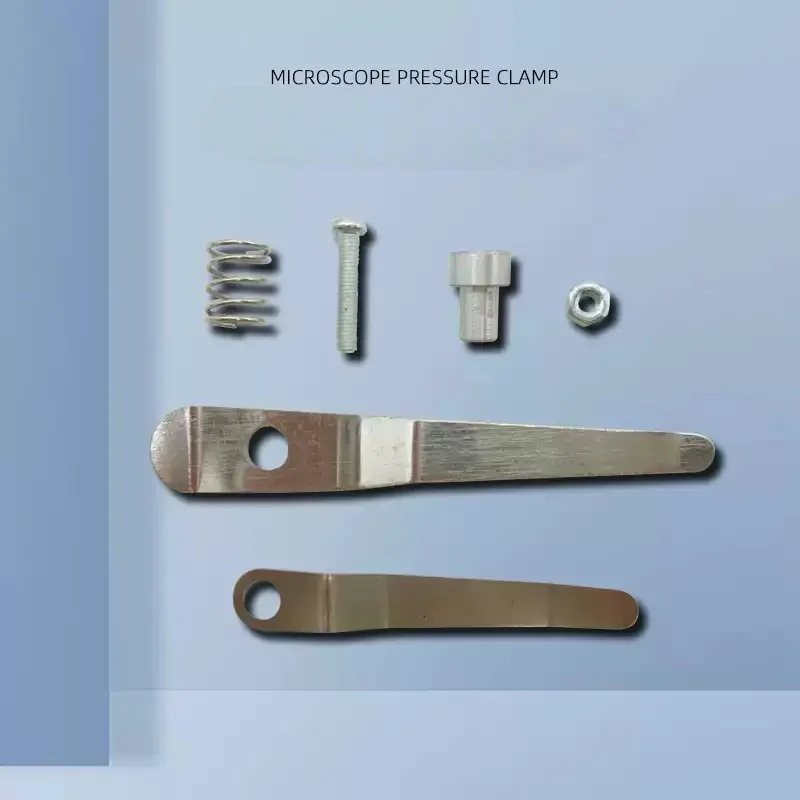Microscope Mechanical Stage Double Layer Slide Holder Mobile Specimen Clamp for Biological Stereo Microscopes