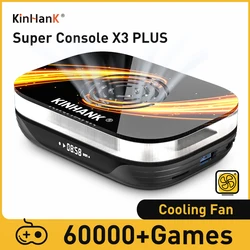 KINHANK Super Console X3 Plus Retro Game Console 60000 Games for DC/SS/MAME/ARCADE 4K/8K HD TV Video Game Player Gift for Kid