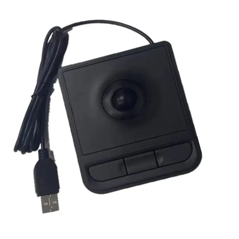 T08/T09/T03 Industrial Mouse, Trackball + Touchpad, PS2/USB Dual Port Wired, for 3D Modeling Programming Office Use