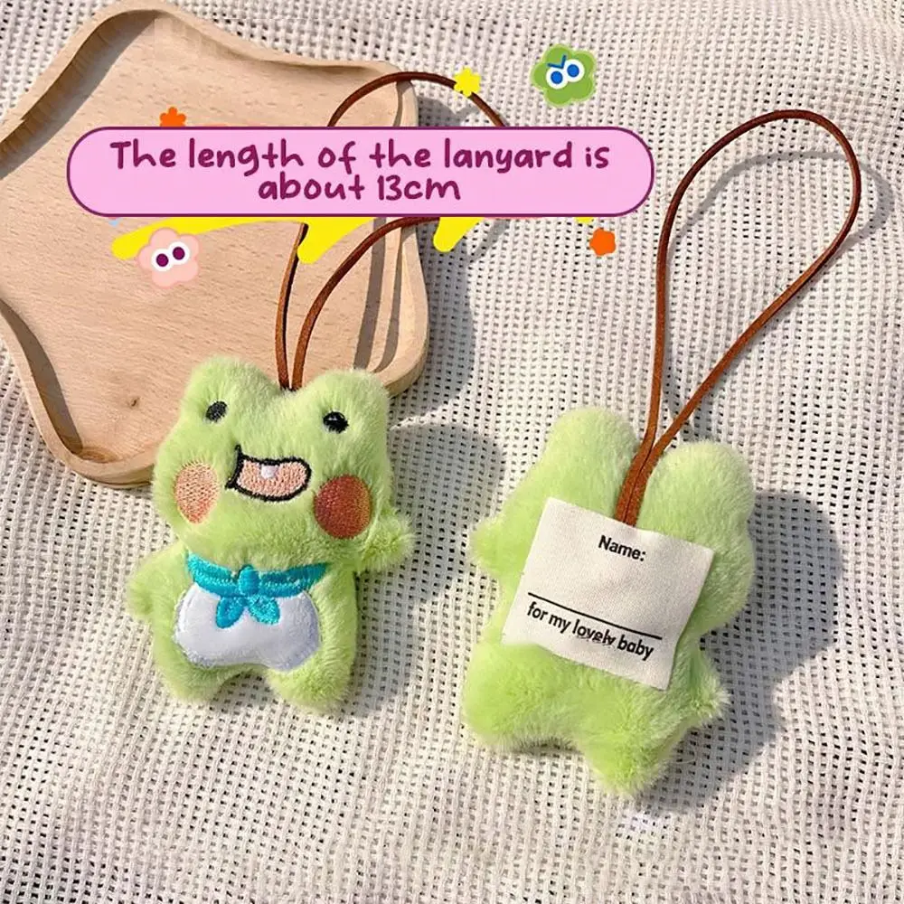 سلسلة مفاتيح علامة اسم قطيفة ، حلقة مفاتيح كرتونية مع زخارف حقيبة صرير ، حلية سيارة ، جودة عالية