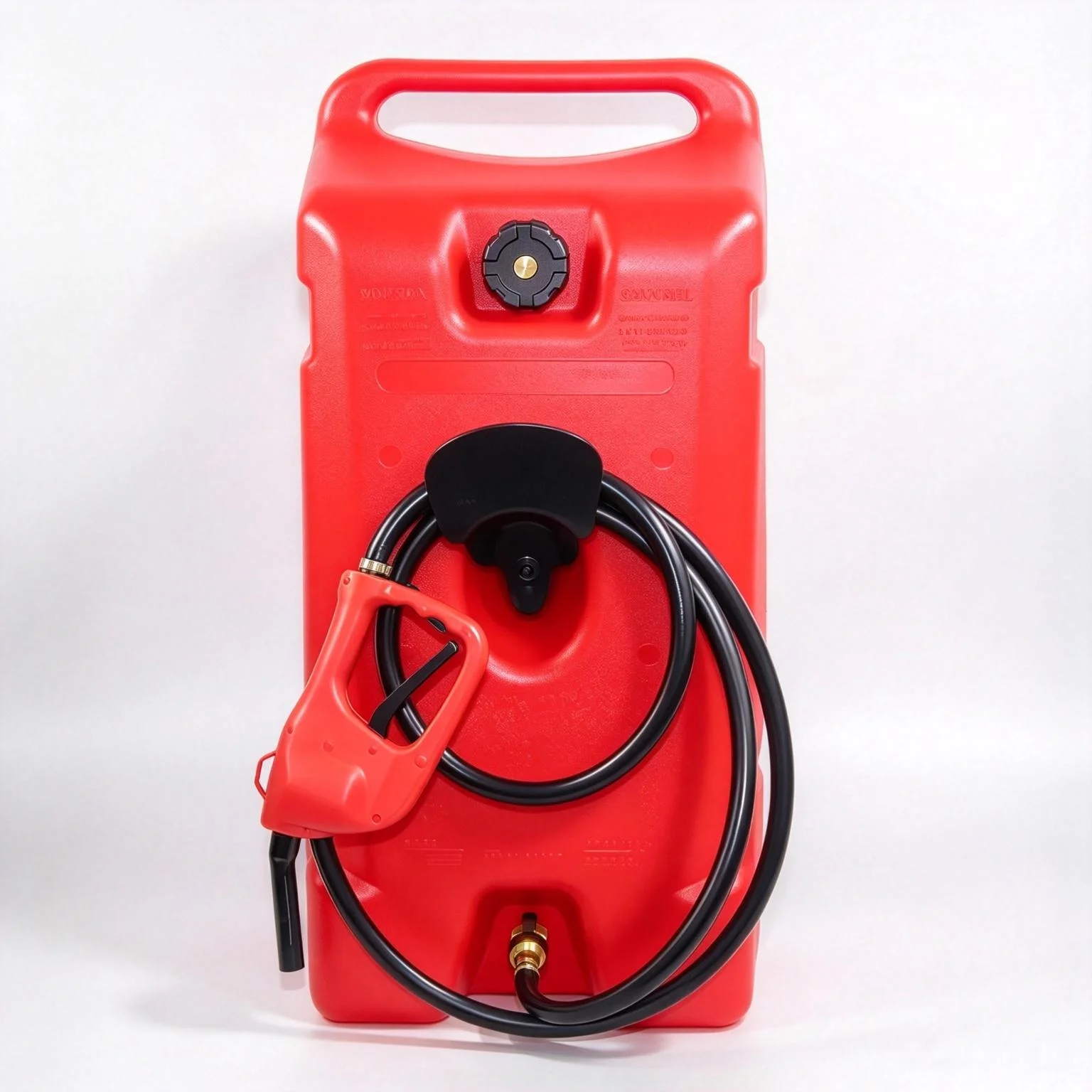 14 Gallon Wheeled Portable Fuel Caddy, 12V Electric Transfer Pump, Mobile Fuel Storage Tank for Fuel Transfer