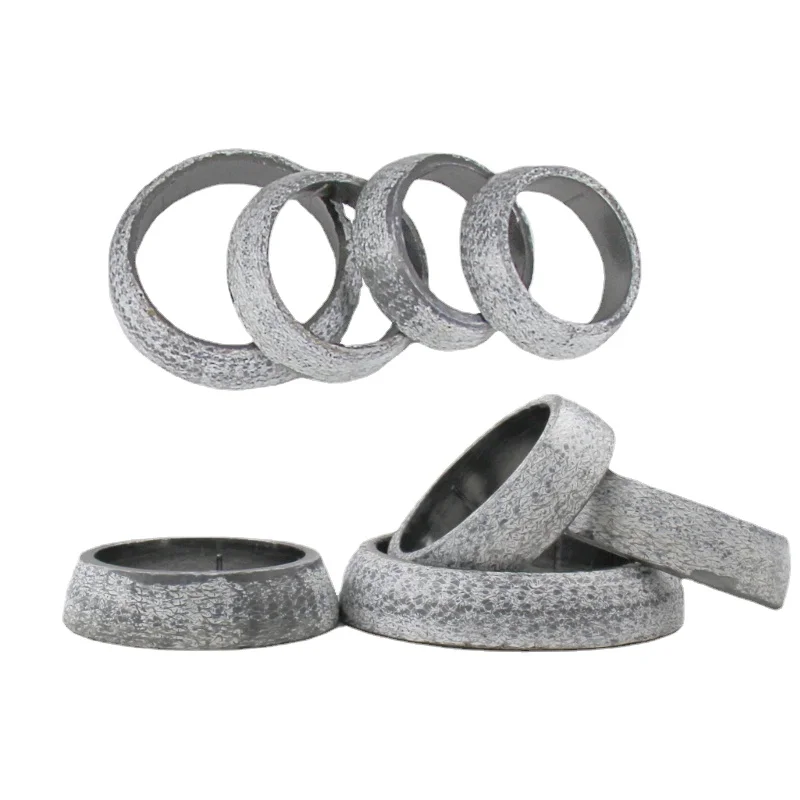 O-shaped Interface Gasket for Automotive Exhaust Pipe Conical Sealing Ring for Muffler Stainless Steel Mesh Ring 1PCS