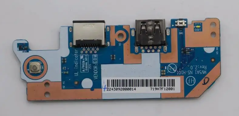 ORIGINAL STOCK USB BOARD FOR LENOVO V15 G6 ARP V15 G6 INT  POWER BUTTON SWITCH MV5A NS-H101 5C50S25924