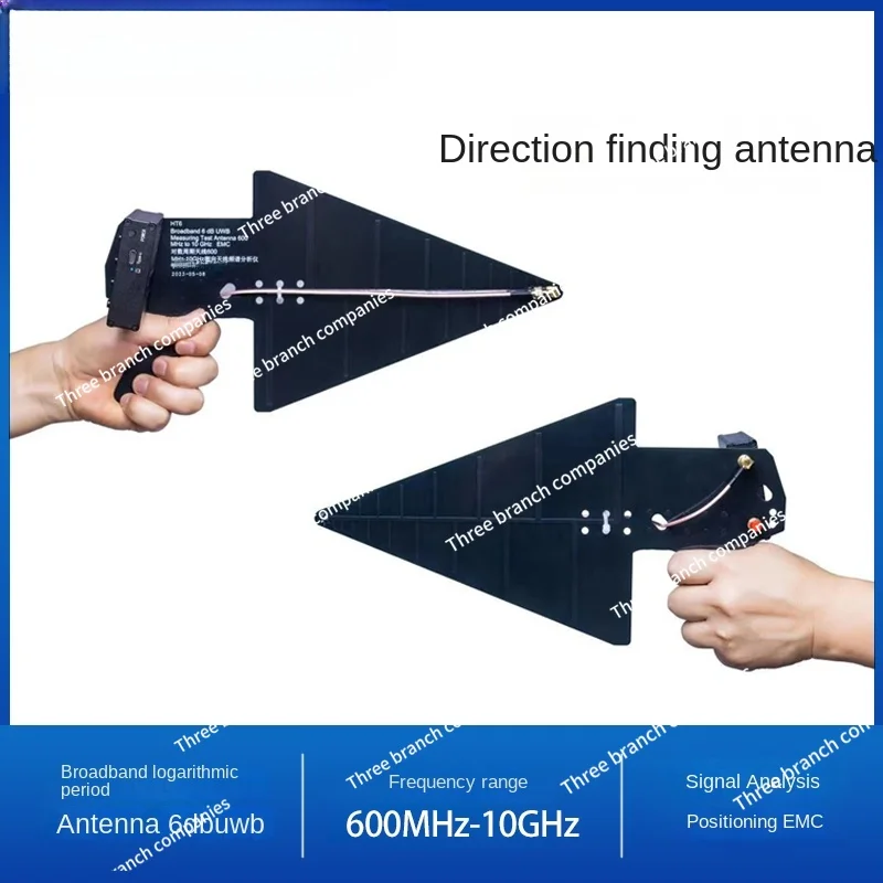 2024 Logarithmic Periodic Antenna 0.6-10 GHz Direction Finding Antenna Spectrum Analyzer Signal Analysis Positioning EMC