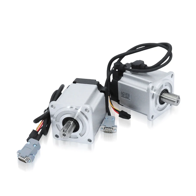 220V Ethercat control 80mm 750W AC motor servo system and driver 17-bit absolute encoder 1kw 3.2nm 3-phase