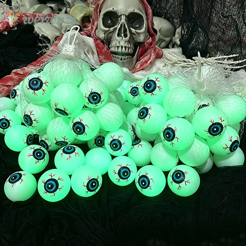 Halloween Costume Props Luminous Eyeball Cosplay Costume for Haunted House Party Scene Layout Horror Themed Hanging Decorations