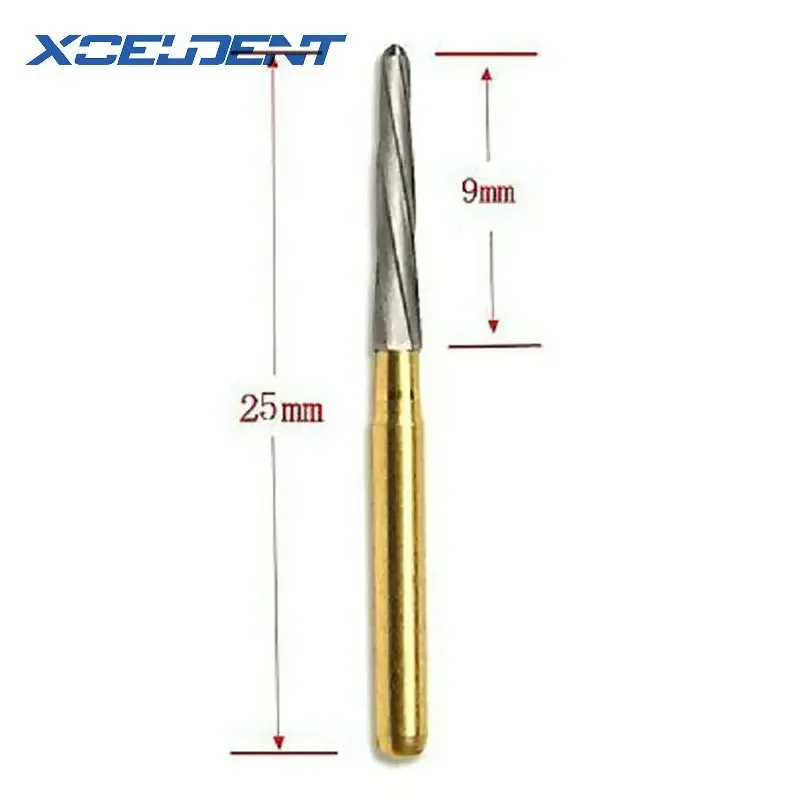 10Pcs Dental Endodontic Polishing Bur Drills Tungsten Carbide FG Endo-Z 21mm/25mm/28mm