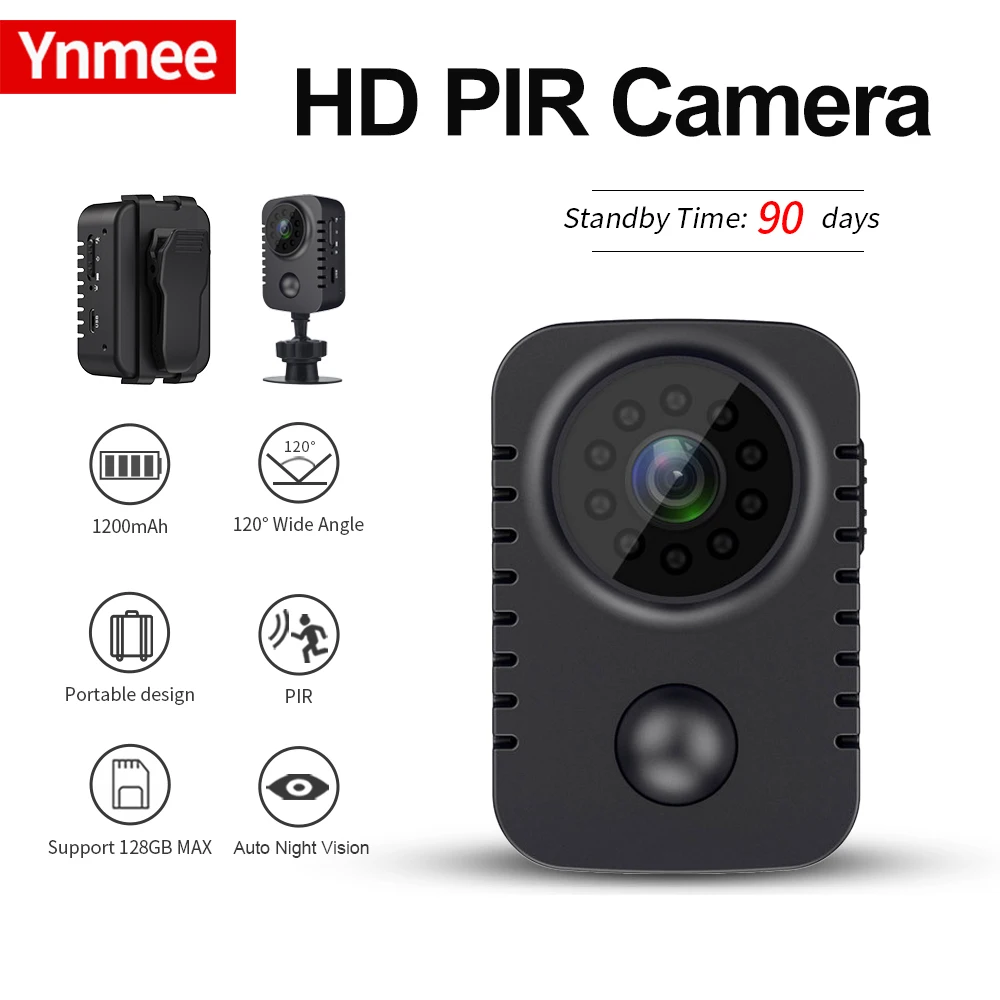 MD29 Mini Body Camera 1080P HD Smart Security Pocket Night Vision Motion Detection Camcorder For Cars Standby PIR Video Recorder