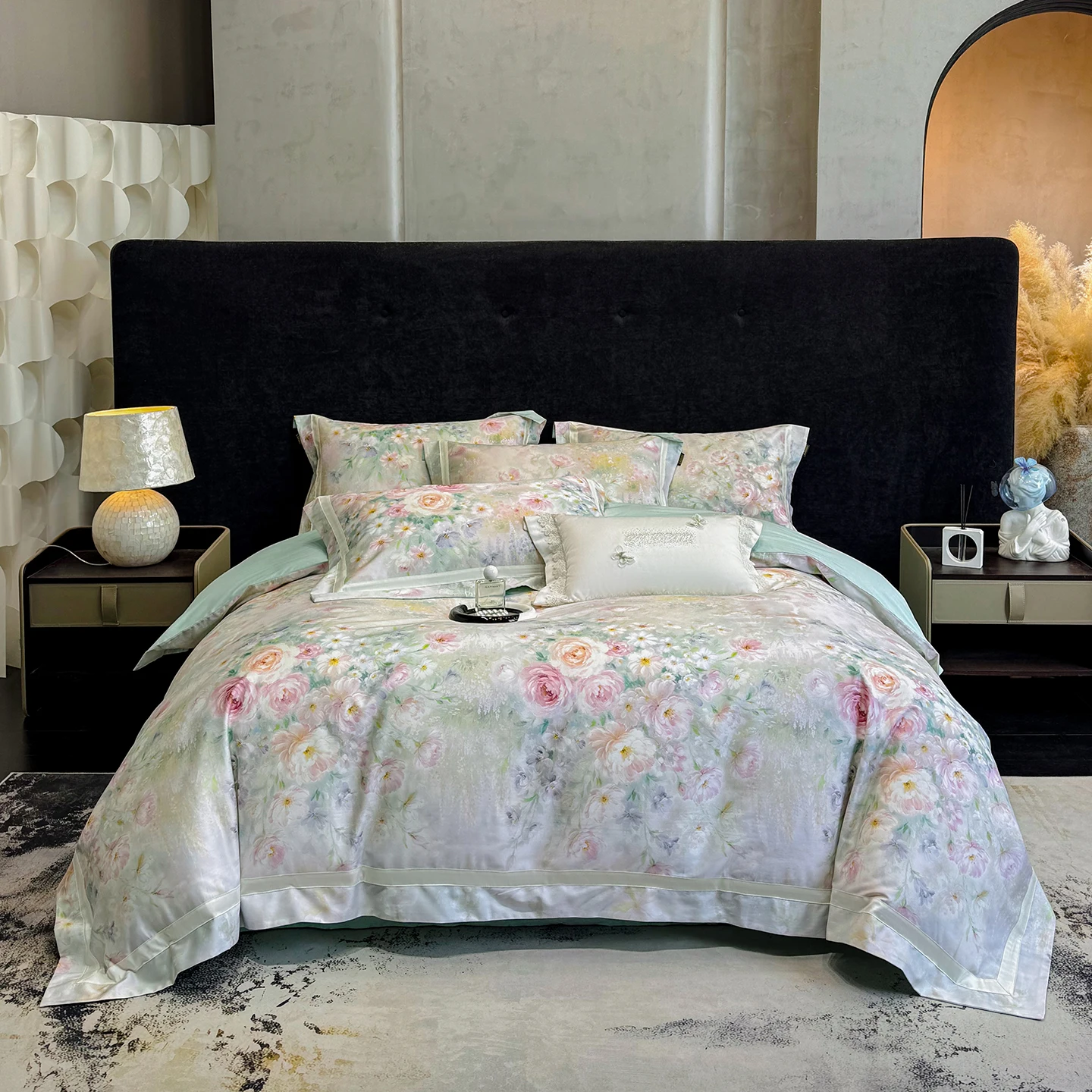 2026 New Model Bedding set Pure Cotton Queen king size Egyptian Long-staple Cotton Digital Printing 4-pcs Set High-end Gift Box