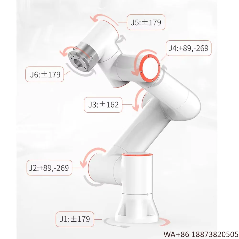 روبوت FR10 6 محاور تعاونية - حمولة دفع 10 كجم | مرنة فعالة للحام والالتقاط والرفع والتعامل مع البليت والبراي #3