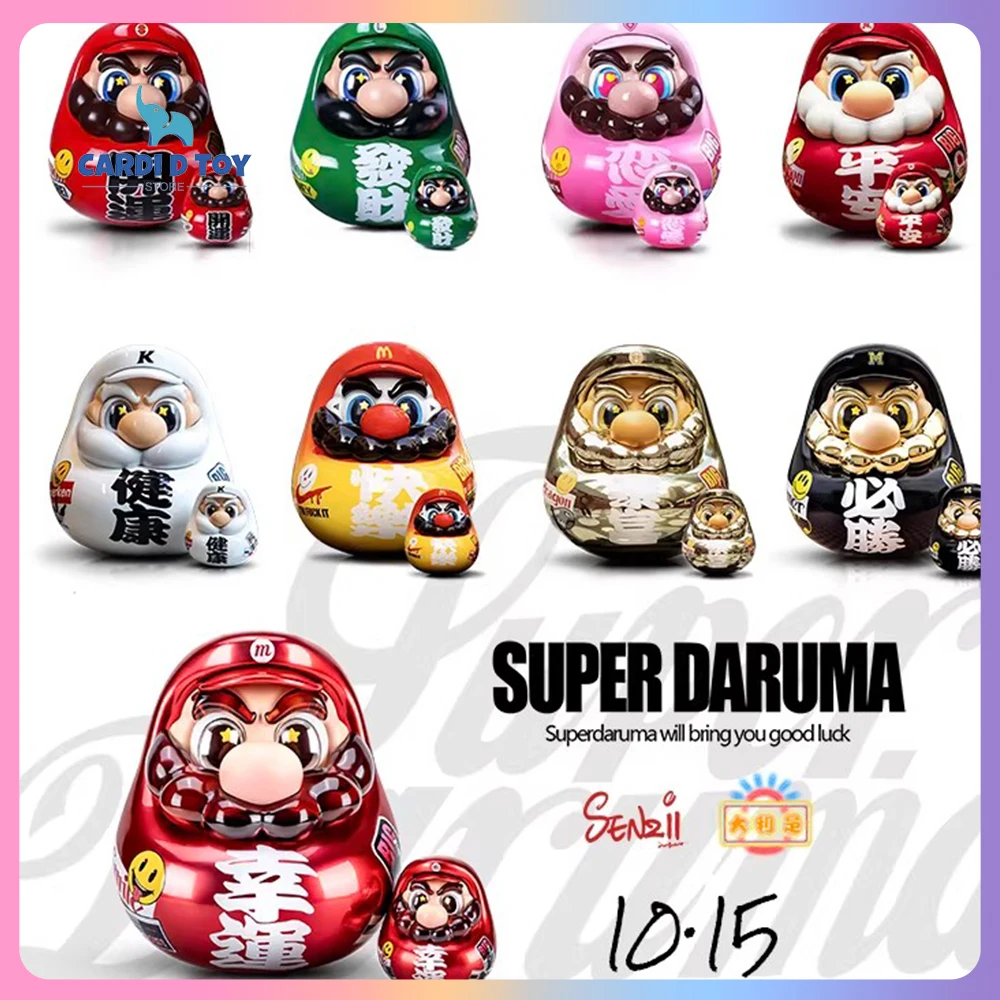 

Новая Оригинальная Коллекционная Фигурка Senzii God Of Wealth из Серии Courtyard: Супер Удачливый Дарума — Идеальный Подарок