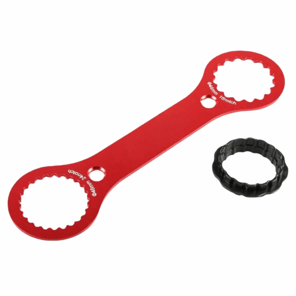 Aluminum Bottom Bracket Wrench Red 250mm BB Wrench Multifunctional Bottom Bracket Tool for TL-FC32/TL-FC25/TL-FC24 Road Bicycle
