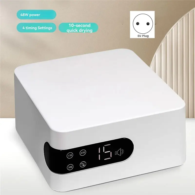 AB68 Quick Drying Nail Polish Baking Machine Nail Art Phototherapy Machine EU Plug Nail Art Tools Quick Drying Baking Lamp