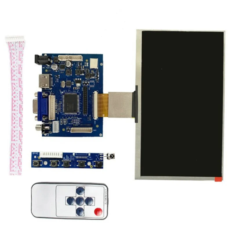 Superior-7 Inch 50Pin HD 1024X600 LCD Display -Compatible Driver Board DIY Chassis Display Kit For Raspberry Pi