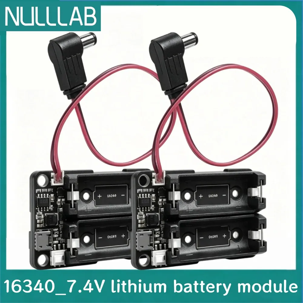 

7.4V Output Power Supply Board Dual 16340 Lithium Battery Pack Lithium Battery Module Wide Compatibility with Arduino ESP32