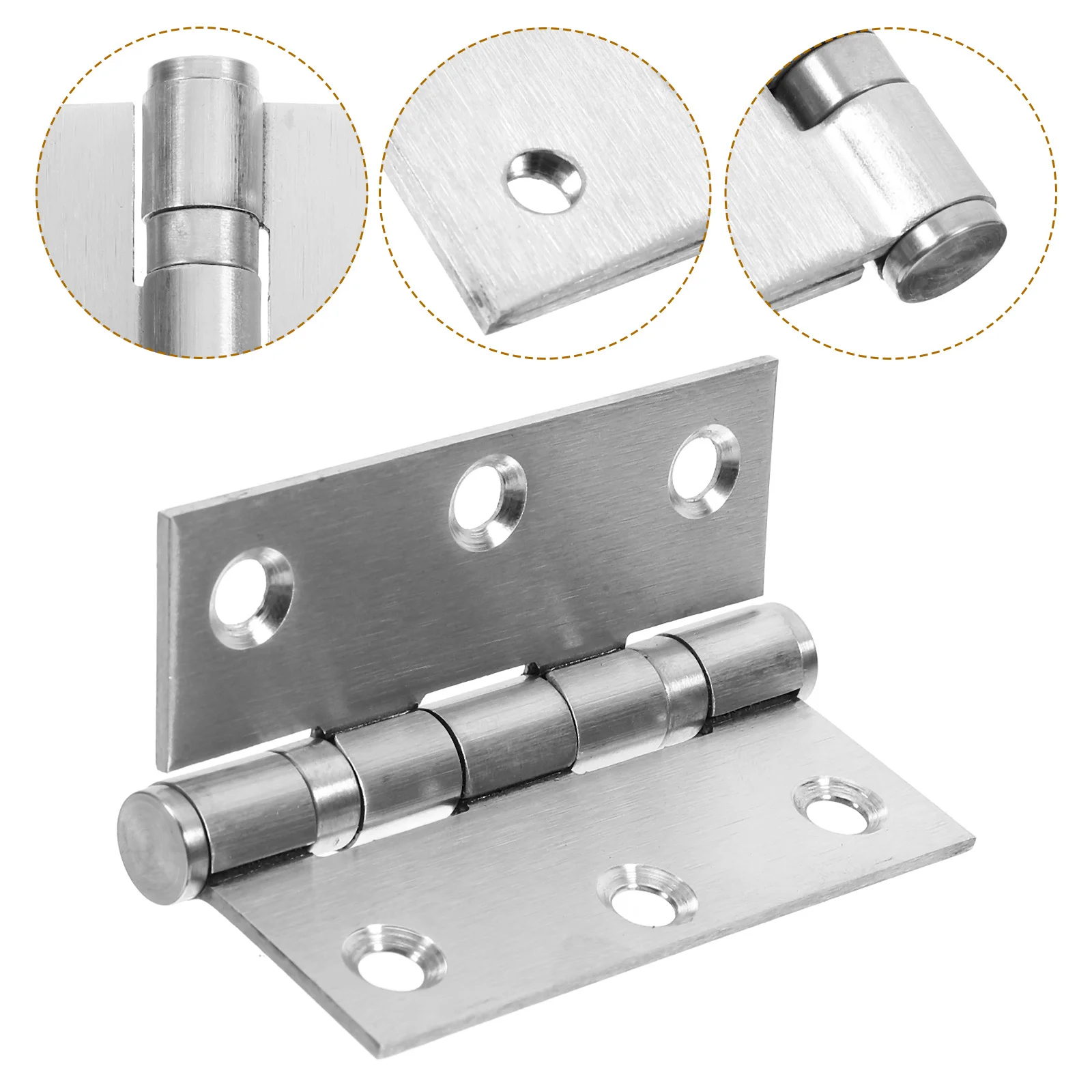 

2Pcs Thick Stainless Steel Cabinet Door Hinges Heavy Duty Cabinet Hinge Replacement for Kitchen Cupboard
