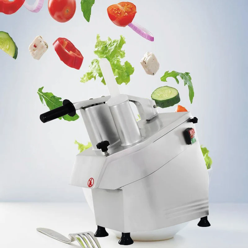 

LJPJP Electric Slicer Vegetable Cutting Machine Multi-function Chilli Ginger Cutter Stainless Steel Cabbage Shredder