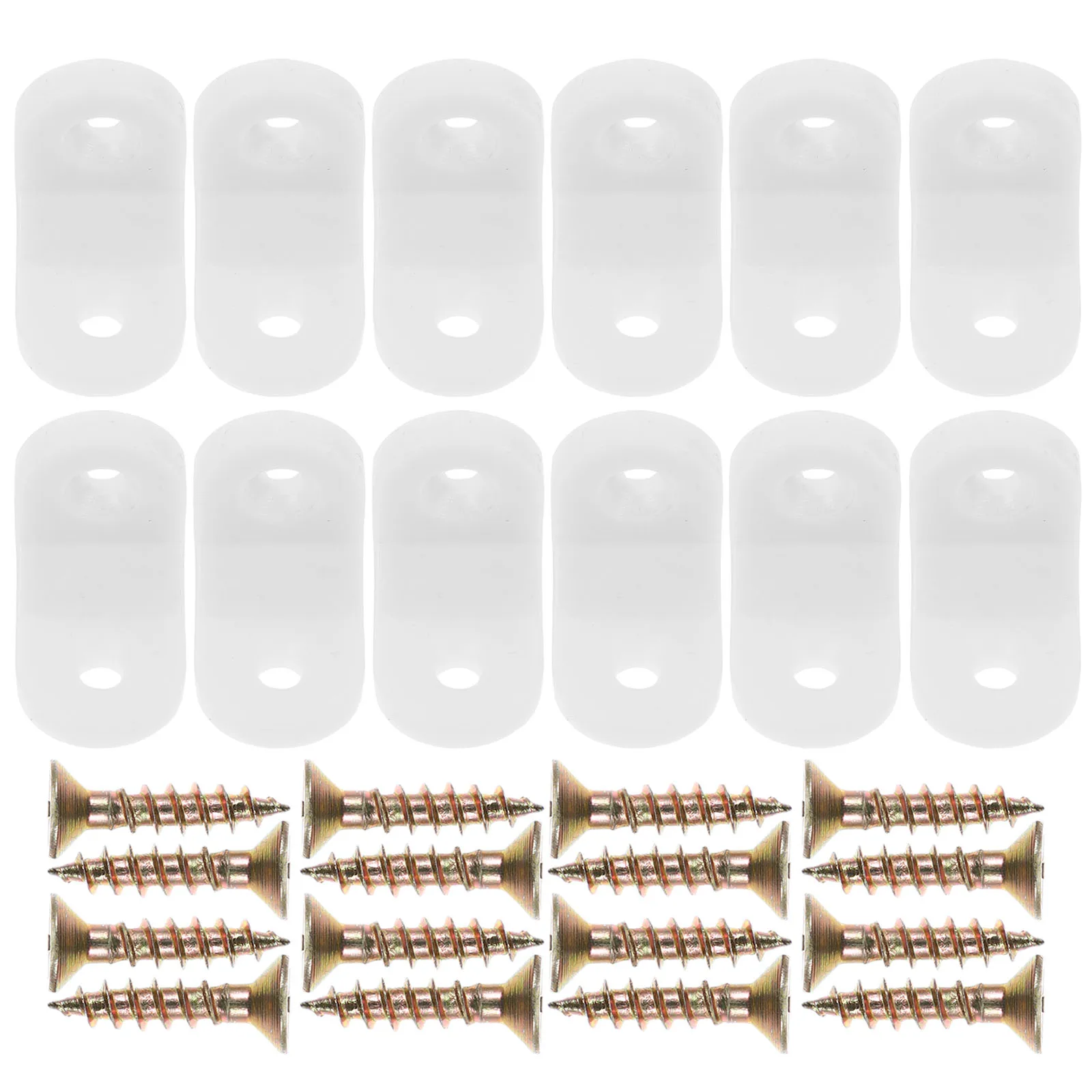 

1 Set Plastic L-Shaped Corner Brackets For Cabinet Drawer Shelf Chair Reinforcement Home Office Store Use Durable Right Angle